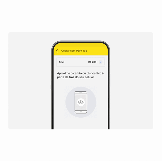 Aproxime o cartão
